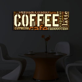 Wallity Cuadro Decorativo en Lienzo Iluminado con LED 30 x 90 cm